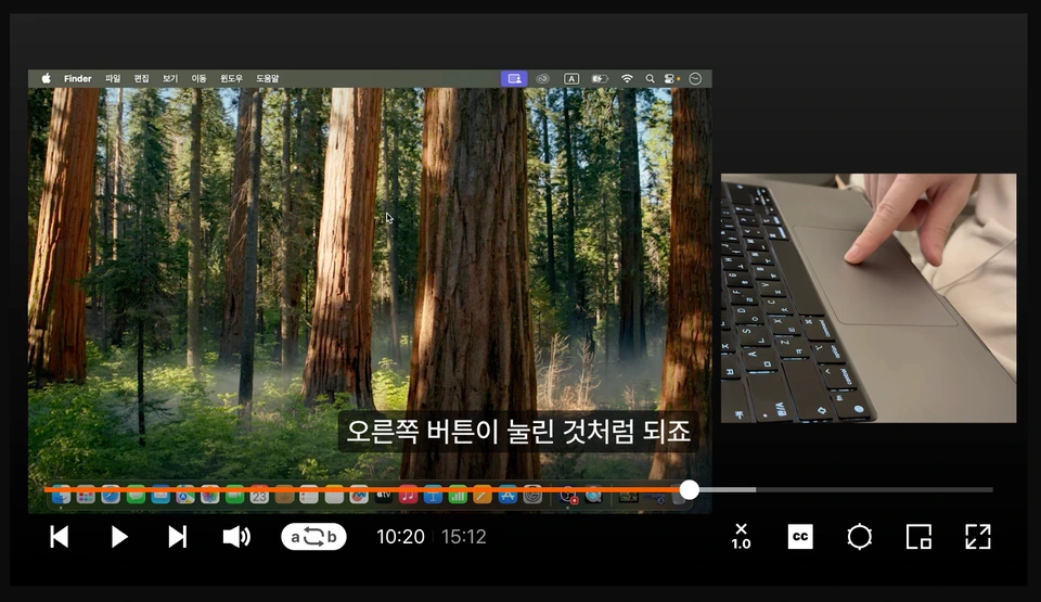 두 번째 방법 - PIP를 넣어서 편집하는 방법 예시